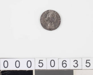 King George III six pence, 1787