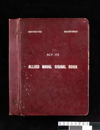 Allied Naval Signal book ACP 175