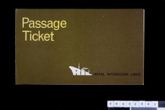 Royal Interocean Lines passage ticket