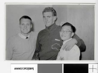 Photograph John Hayres, John Monkton and H C Lim