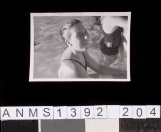Woman in a swimming pool at Townsville