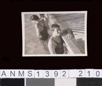 Three girls in a swimming pool at Townsville