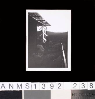 Balcony of a Japanese house, taken during the 1964 Tokyo Olympic Games