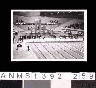 Swimming pool at the 1964 Tokyo Olympic Games