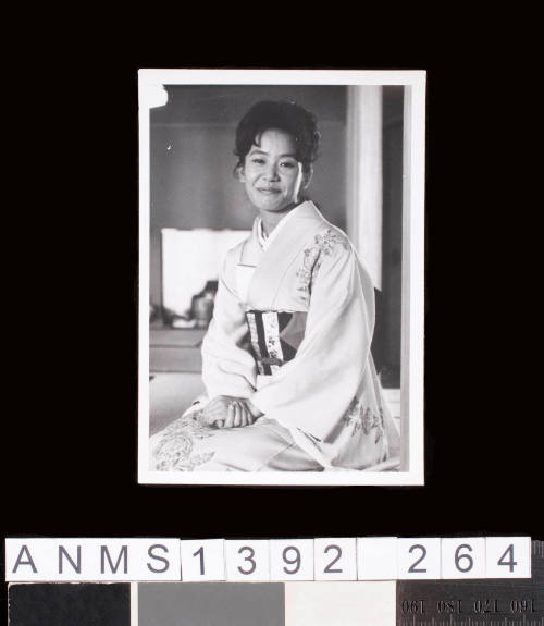 Woman in a traditional Japanese Kimono, taken during the 1964 Tokyo Olympic Games