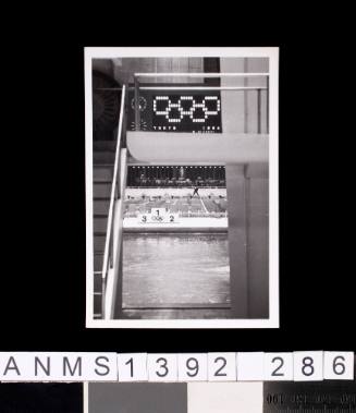 The pool at the 1964 Tokyo Olympic Games