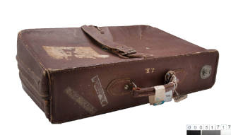 John Konrads' suitcase