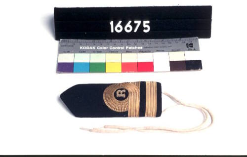 Royal Australian Navy Reserve shoulder board : Lieutenant William Griffith Dovey