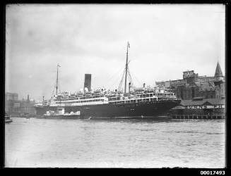 RMS FRANCONIA at Circular Quay in Sydney