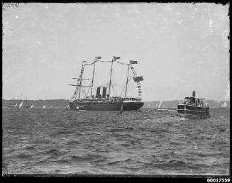SS ORIZABA as flagship for the Anniversary Day Regatta on Sydney Harbour