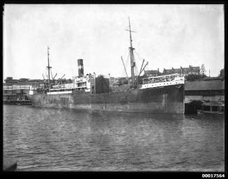 SS CITY OF PALERMO docked at a wharf in Sydney