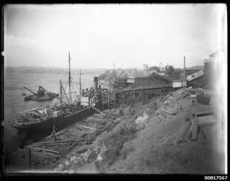 Interstate cargo vessel CAMIRA probably in Balmain, Sydney