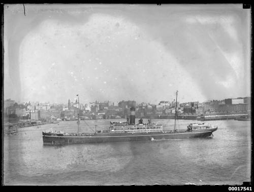 SS KAMO MARU off Circular Quay