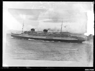 Italian passenger vessel underway