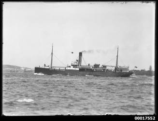 Unidentified coastal steamer on Sydney Harbour