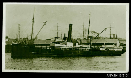 Photograph depicting the passenger/cargo ship ST. GEORGE