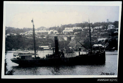 Photograph depicting the passenger/cargo vessel DORRIGO