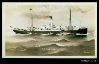 Photograph depicting the general cargo ship SS ALLINGA