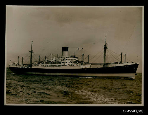 Photograph of the cargo ship ANCHISES