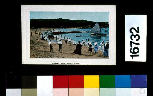 POSTCARD OF BALMORAL BEACH, SYDNEY, NSW