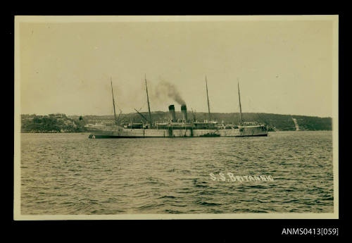 Photograph of the passenger/cargo ship SS BRITANNIC