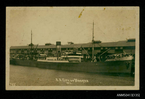 Photograph of the cargo ship CITY OF MADRAS