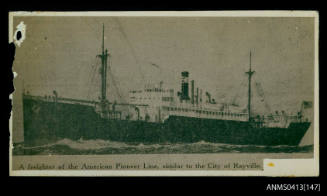 Photograph of the passenger/cargo ship CITY OF RAYVILLE