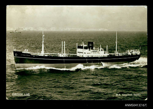 Photograph of the passenger/cargo ship ELIZABETH BAKKE