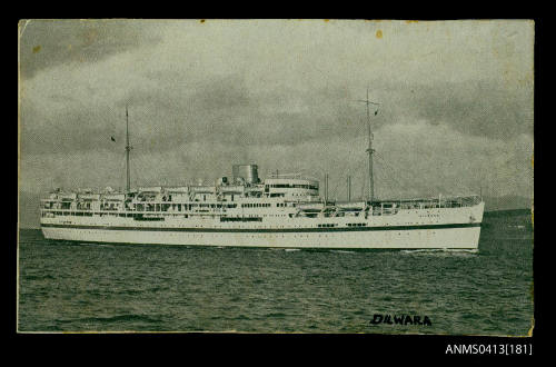 Photograph of the passenger ship DILWARA