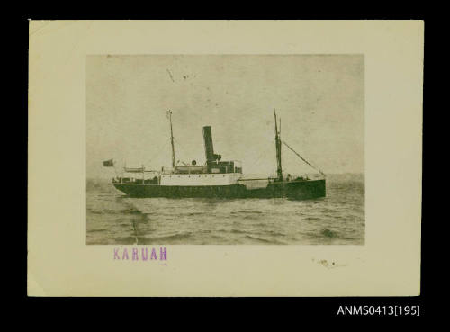 General cargo passenger ship SS KARUAH