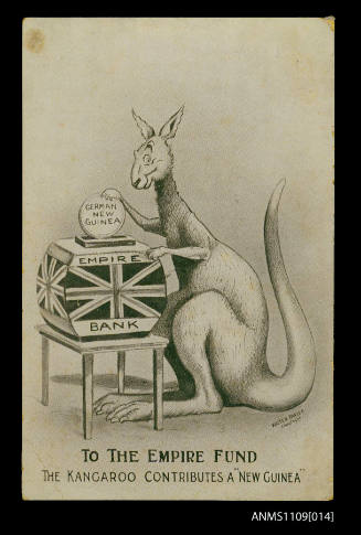 To the Empire Bank - the Kangaroo contributes a "New Guinea"