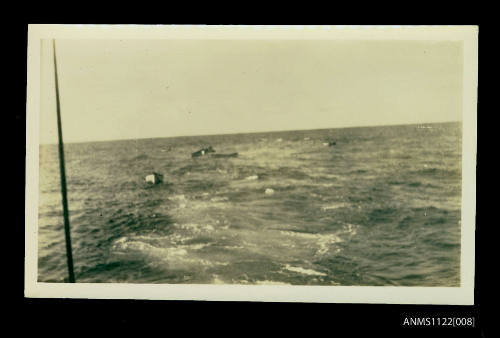 Photograph from a series depicting the sinking of the SS TAHITI