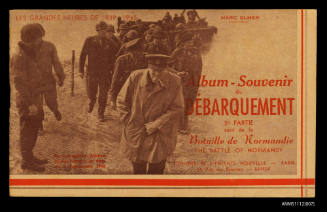 Part two of a series of French souvenir booklets containing photogaphs of the Battle of Normandy during World War Two
