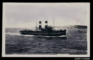 Photograph of the Tug ROLLICKER on postcard