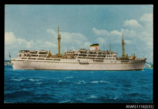 Photograph of the Turkish liner MV KARADENIZ