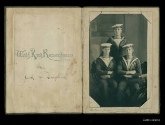 Image of three sailors one being Douglas Ballantyne Fraser