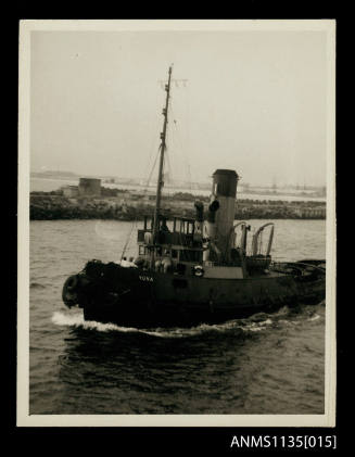 Black and white The tug boat YUMA