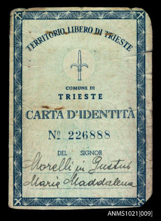 Commune Di Triste identity card for Lena Gustin