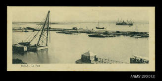 Postcard of Suez collected by Douglas Ballantyne Fraser