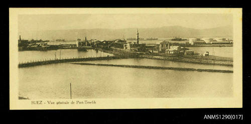 Postcard of Suez collected by Douglas Ballantyne Fraser