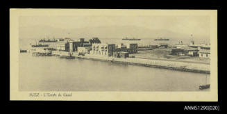 Postcard of Suez collected by Douglas Ballantyne Fraser