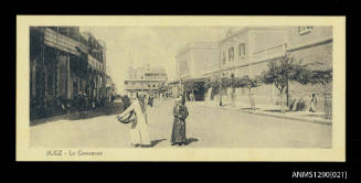 Postcard of Suez collected by Douglas Ballantyne Fraser