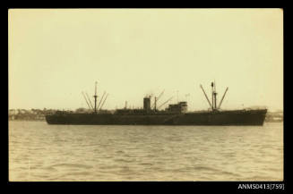 General cargo ship WAITEMATA III at anchor