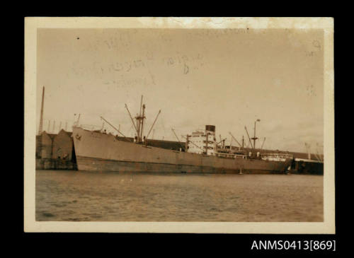 Cargo ship ALBISTAN possible at NW Hornby Dock Liverpool United Kingdom 1951