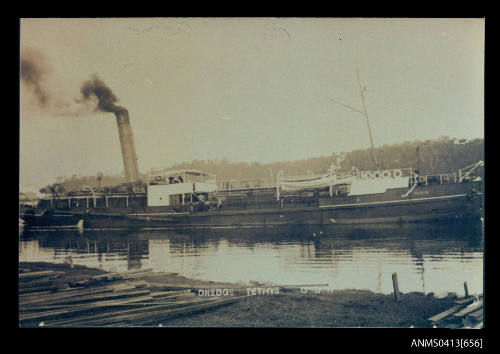 Photograph of depicting the dredge TETHYS