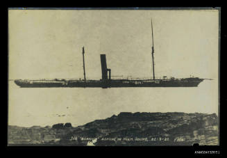 SS AORANGI ashore at Holm Sound, Scapa Flow, 22 September 1920