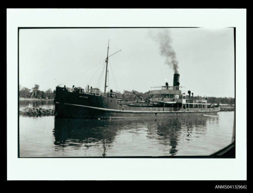 Cargo ship NEPTUNE off Fishermens' Club, Yamba