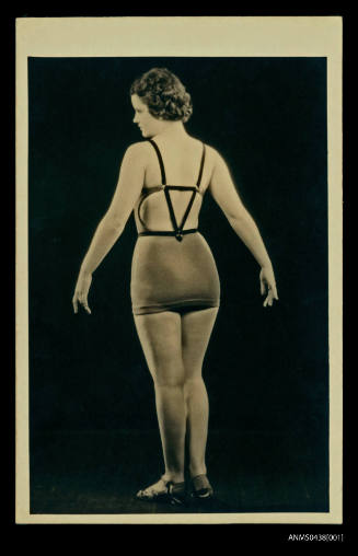 Woman modelling Peter O'Sullivan designed swimwear
