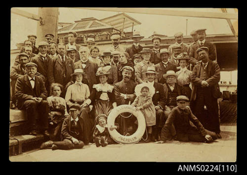 Captain McKilliam and passengers on SS DAMASCUS