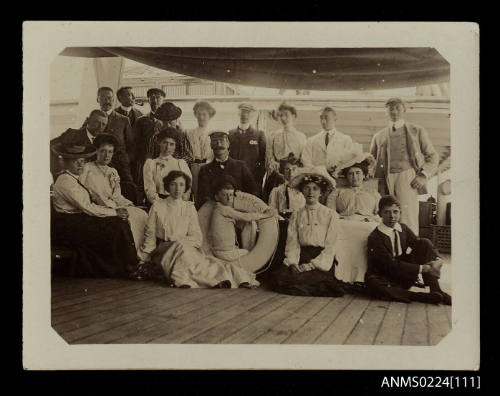 Captain McKilliam and passengers on SS DAMASCUS